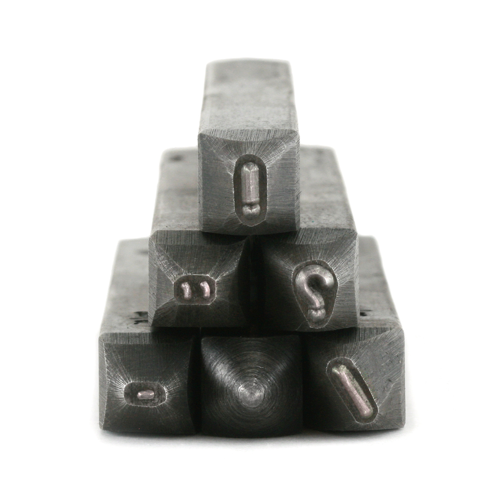 Metal Stamping Tools USA Made 15 Piece Punctuation Set 1/8" (3.2mm)